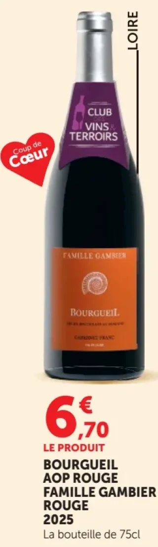 Bourgueil AOP Rouge Famille Gambier Rouge 2025