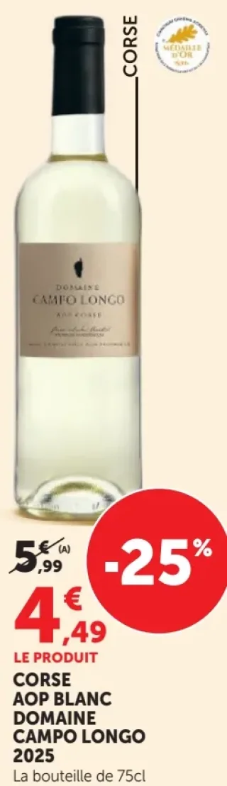 CORSE AOP BLANC DOMAINE CAMPO LONGO 2020