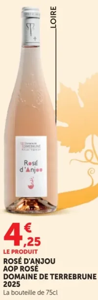 Domaine de Terrebrune Rosé d'Anjou AOP Rosé 2025