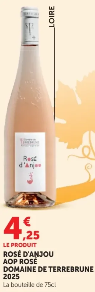 Domaine de Terrebrune Rosé d'Anjou AOP Rosé 2025