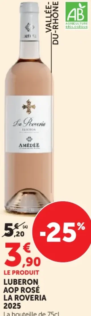 Amédée Luberon AOP Rosé La Roveria 2025