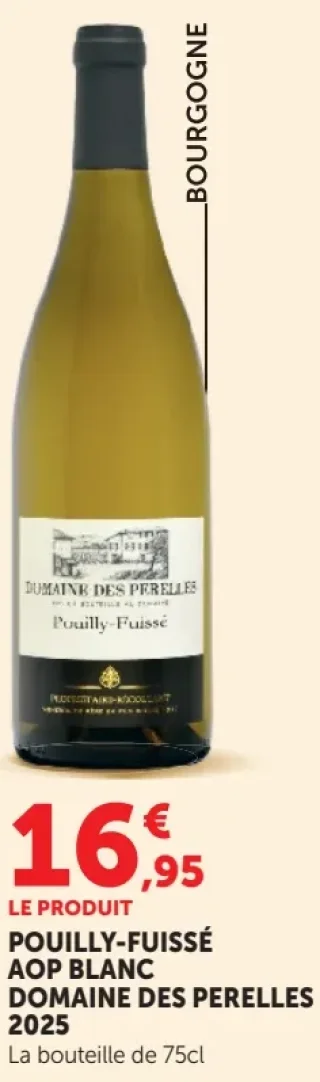 Vin blanc Pouilly-Fuissé AOP Blanc Domaine des Perelles 2025