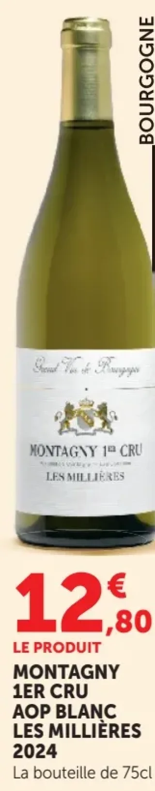 Vin blanc Montagny 1er Cru AOP Blanc Les Millières 2024