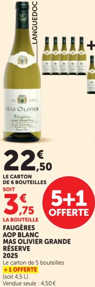 Faugères AOP Blanc Mas Olivier Grande Réserve 2025