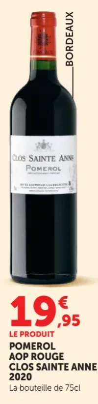Clos Sainte Anne Pomerol AOP Rouge 2020