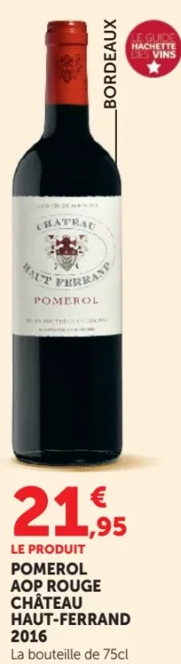 Château Haut-Ferrand Pomerol AOP Rouge 2016