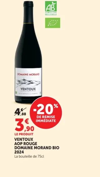 Ventoux AOP Rouge Domaine Morand Bio 2024