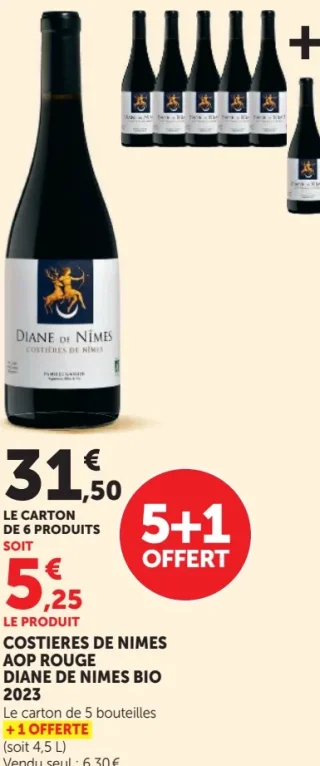 Costières de Nîmes AOP Rouge Diane de Nîmes Bio 2023