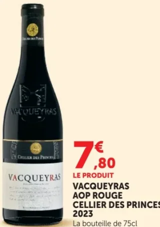 VACQUEYRAS AOP ROUGE CELLIER DES PRINCES 2023