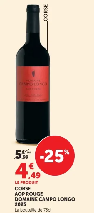 CORSE AOP ROUGE DOMAINE CAMPO LONGO