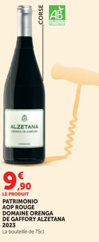 PATRIMONIO AOP ROUGE DOMAINE ORENGA DE GAFFORY ALZETANA