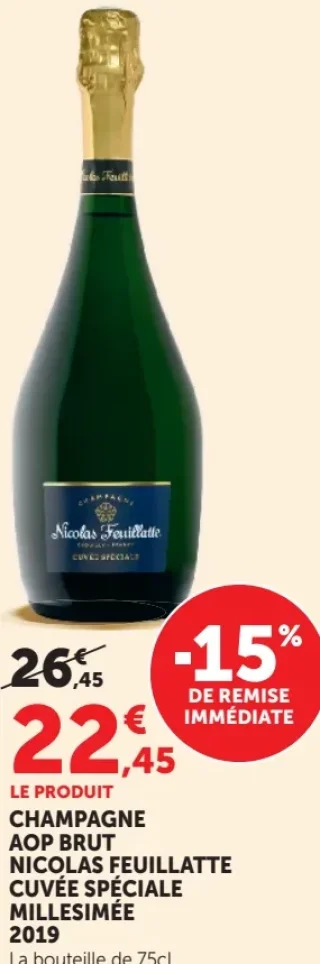 Champagne AOP Brut Nicolas Feuillatte Cuvée Spéciale Millésimé 2019