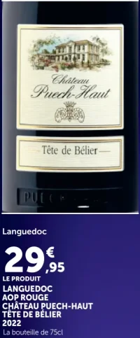 Château Puech-Haut Tête de Bélier Languedoc AOP Rouge 2022