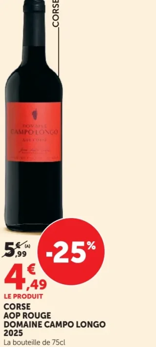 Corse AOP Rouge Domaine Campo Longo 2022