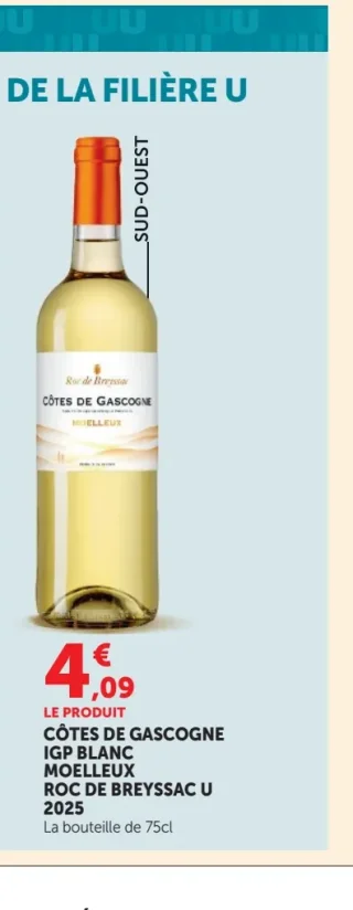 Roc de Breyssac U Côtes de Gascogne IGP Blanc Moelleux 2025