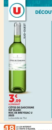 Roc de Breyssac U Côtes de Gascogne IGP Blanc 2025