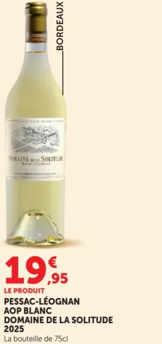 Domaine de la Solitude Pessac-Léognan AOP Blanc 2025