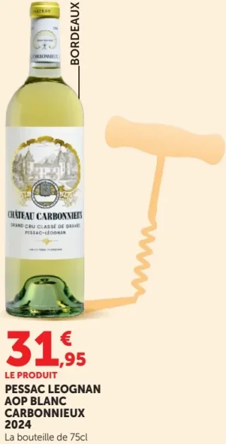 Château Carbonnieux Pessac Léognan AOP Blanc 2024