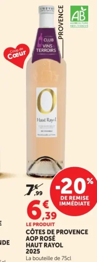 Haut Rayol Côtes de Provence AOP Rosé 2025