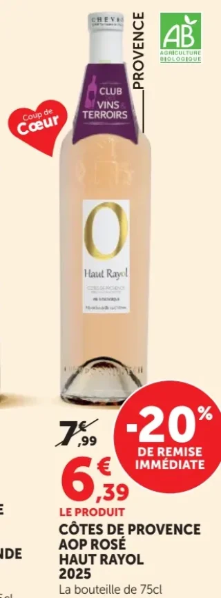 Haut Rayol Côtes de Provence AOP Rosé 2025