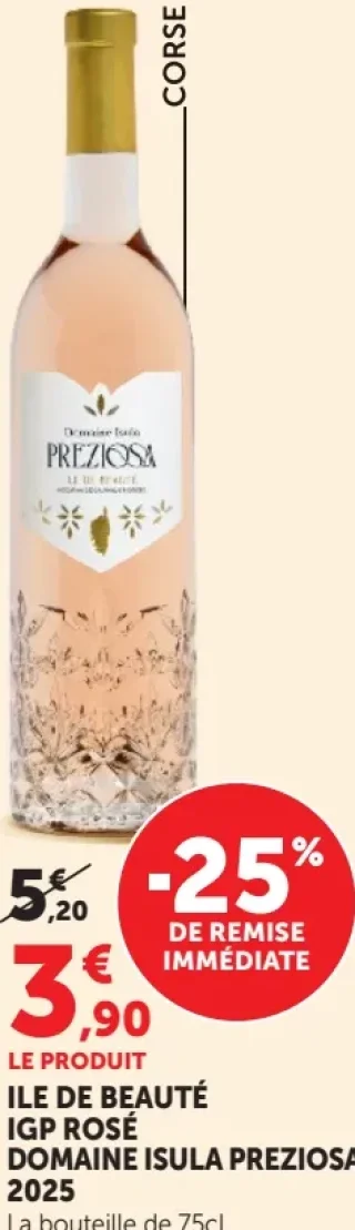 Domaine Isula Preziosa Ile de Beauté IGP Rosé 2025