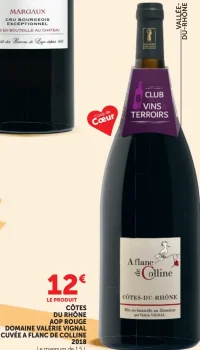 Domaine Valérie Vignal Cuvée A Flanc de Colline Côtes du Rhône AOP Rouge 2018 Magnum