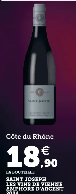 Saint Joseph Les Vins de Vienne Amphore d'Argent 2024 Côte du Rhône