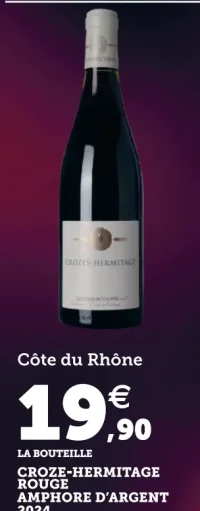 Les Vins de Vienne Croze-Hermitage Rouge Amphore d'Argent 2024 Côte du Rhône