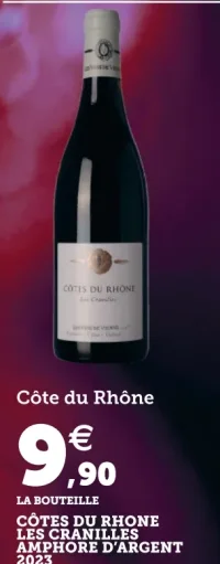 Les Vins de Vienne Côtes du Rhône Les Cranilles Amphore d'Argent 2023