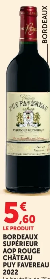 Château Puy Favereau 2022 Bordeaux Supérieur AOP Rouge