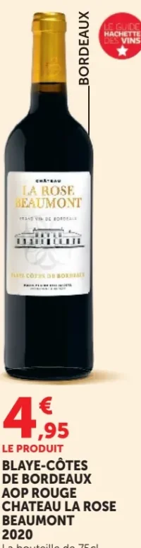 Château La Rose Beaumont 2020 Blaye-Côtes de Bordeaux AOP Rouge