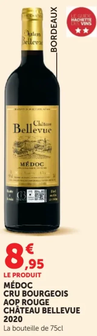 CHÂTEAU BELLEVUE 2020 Médoc Cru Bourgeois AOP Rouge
