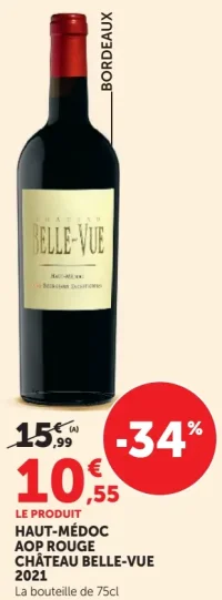 CHÂTEAU BELLE-VUE 2021 Haut-Médoc AOP Rouge