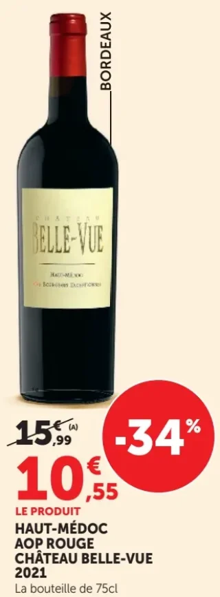 CHÂTEAU BELLE-VUE 2021 Haut-Médoc AOP Rouge