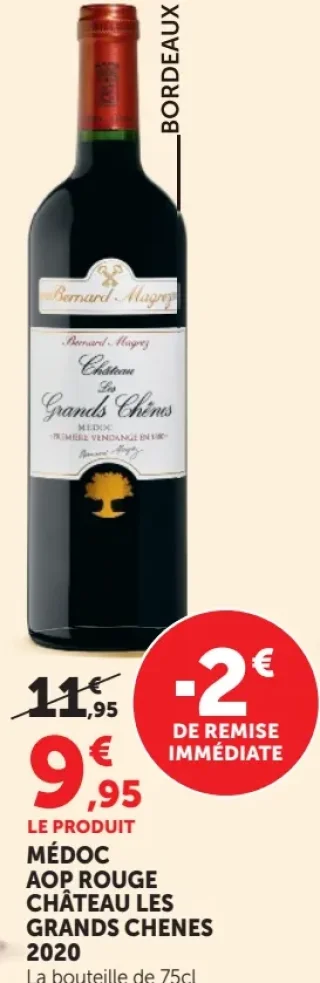 CHÂTEAU LES GRANDS CHENES 2020 Médoc AOP Rouge