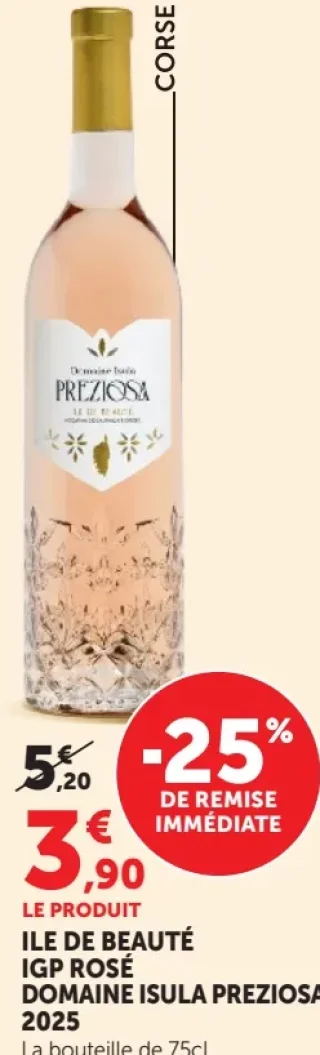 Corse Ile de Beauté IGP Rosé Domaine Isula Preziosa 2025