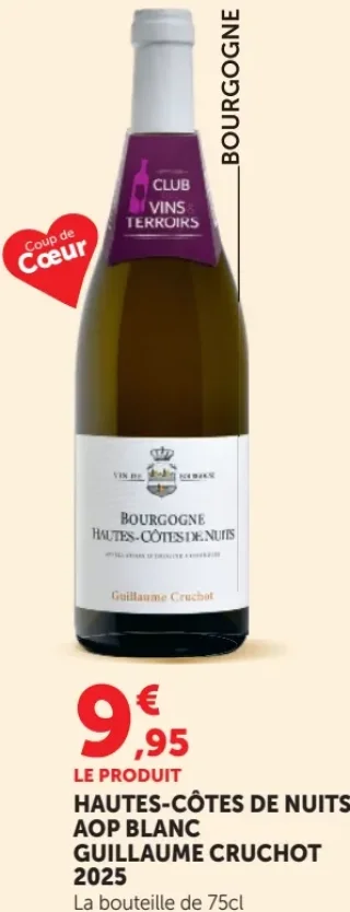 Hautes-Côtes de Nuits AOP Blanc Guillaume Cruchot 2025