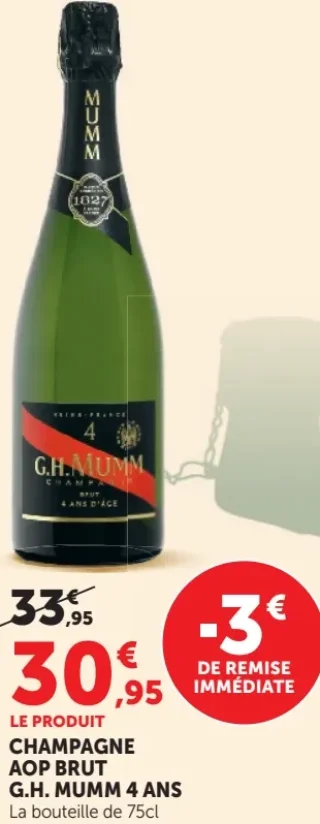 Champagne AOP Brut G.H. Mumm 4 Ans D'Âge