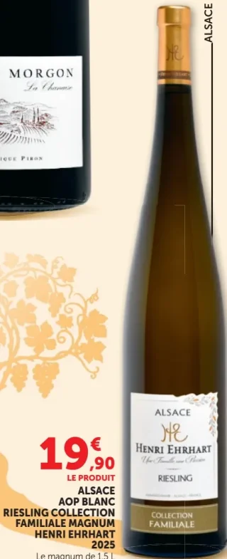 HENRI EHRHART Riesling Collection Familiale Alsace AOP Blanc 2025 Magnum
