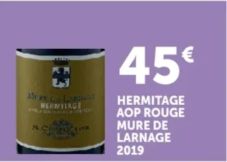 Vin rouge Hermitage AOP Mure de Larnage 2019
