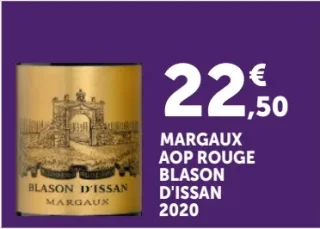 Vin rouge Margaux AOP Blason d'Issan 2020