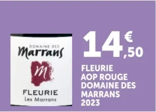 Vin rouge Fleurie AOP Domaine des Marrans 2023