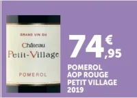Vin rouge Pomerol AOP Petit Village 2019