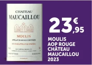 Vin rouge Moulis AOP Château Maucaillou 2023