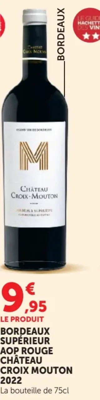Bordeaux Supérieur AOP Rouge Château Croix Mouton 2022
