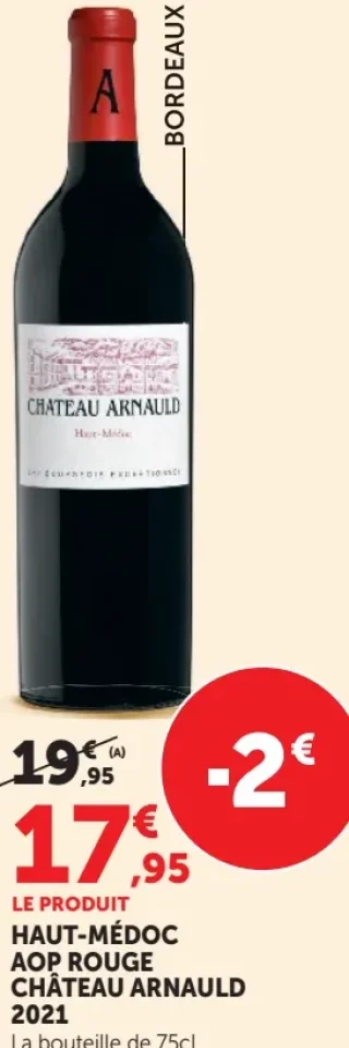 Vin rouge Haut-Médoc AOP Château Arnauld 2021