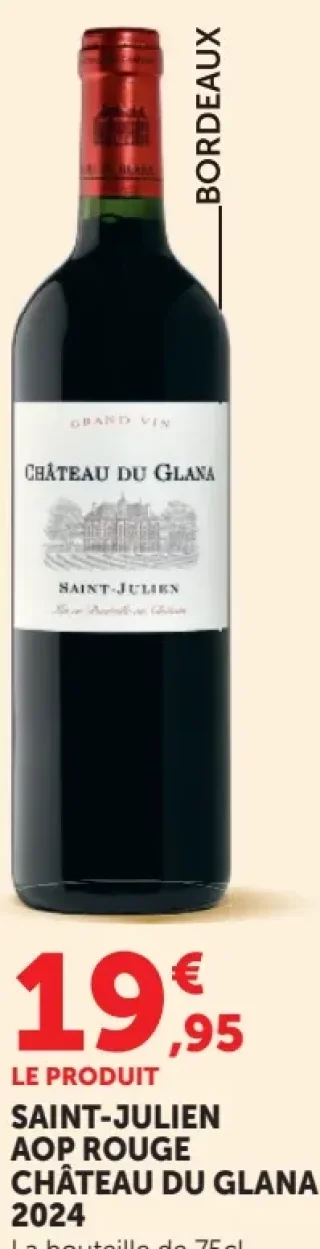 CHÂTEAU DU GLANA SAINT-JULIEN AOP ROUGE 2024