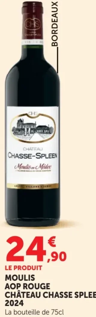 CHÂTEAU CHASSE SPLEEN MOULIS AOP ROUGE 2024