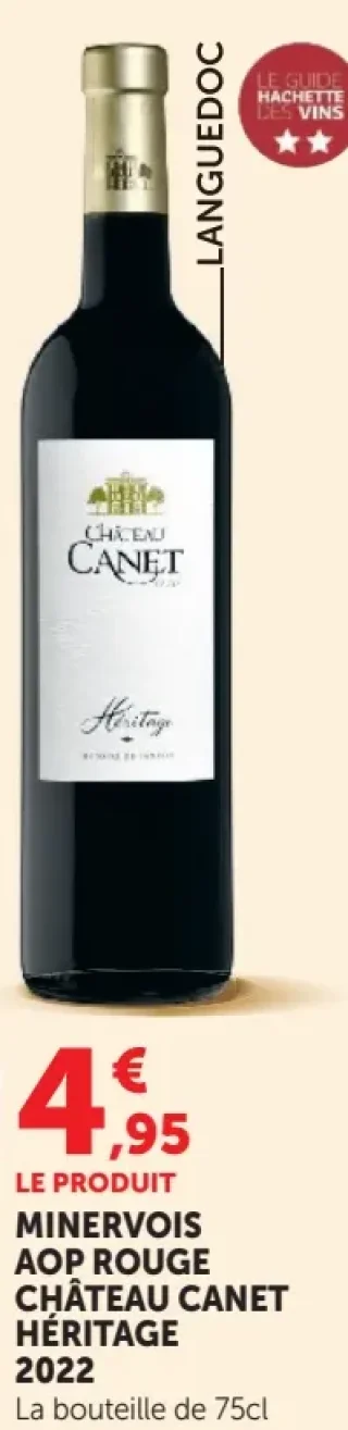 Château Canet Héritage 2022 Minervois AOP Rouge