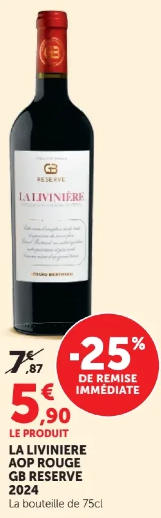 LA LIVINIERE AOP ROUGE GB RESERVE 2024